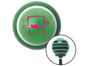 American Shifter Company ASCSNX105820 Pink Domo Dancing Green Stripe Shift Knob with M16 x 1.5 Insert rat rod 350 ktm