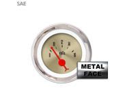 Volt Gauge SAE American Classic Gold Red Classic Needles Chrome Trim big dog 428 jr dragster rzr apu early sportsman auto racing matchess classic amp racing