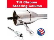 StreetRod Steering Supply Company 1030300040 45D13 32 Chrome Steering Column Tilt No Key Floor Shift fits hemi Slammed 4x4 Custom