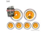 Style Kit SAE Ghost Flame Orange White Modern Needles Chrome Trim Rings gasser parts formula brass accessory nascar icon early rhr 510 1932 351 matchless a