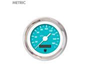 Aurora Instruments GAR237ZMXHABAD Speedometer Gauge - Metric Marker Aqua , White Vintage Needles, Chrome Trim 356 Aurora Instruments GAR237ZMXHABAD Speedometer Gauge - Metric Marker Aqua , White Vintage Needles, Chrome Trim 356