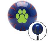 Green Pawprint Blue Flame Metal Flake Shift Knob with M16 x 1.5 Insert shift aftermarket performance boot shift grip oem knobs leather pool cover strip custom c