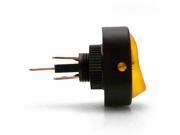KIC Wiring 10894 Illuminated Rocker Switch 7 Yellow 30a 12v