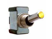 KIC Wiring 10911 All Metal Toggle Switch With LED Yellow 20a 12v