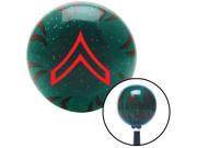 Red Private Green Flame Metal Flake Shift Knob with M16 x 1.5 Insert 350 race custom knobs lever boot strip shift weighted lever lever leather gear decoration c