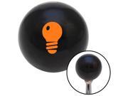 American Shifter Company 108159 Orange Light Bulb Black Shift Knob with M16 x 1.5 Insert