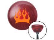 Orange Crescent Flames Red Retro Metal Flake Shift Knob with M16 x 1.5 Insert resin gear knob custom leather pull hot pool oe weighted performance aftermarket p