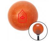 American Shifter Company ASCSNX29113 Red 07 Master Sergeant Orange Metal Flake Shift Knob with 16mm x 1.5 Insert