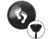 American Shifter Company ASCSNX150378 White Foot Prints Black Retro Metal Flake Shift Knob with M16 x 1.5 Insert American Shifter Company ASCSNX150378 White Foot Prints Black Retro Metal Flake Shift Knob with M16 x 1.5 Insert
