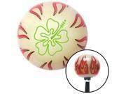 American Shifter Company ASCSNX1538124 Green Hawaiian Flower #8 Ivory Flame Shift Knob with M16 x 1.5 Insert chopper American Shifter Company ASCSNX1538124 Green Hawaiian Flower #8 Ivory Flame Shift Knob with M16 x 1.5 Insert chopper