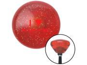 Red I 3 My Convertible Orange Retro Metal Flake Shift Knob w M16 x 1.5 Insert grip knobs hot oem shift shift shift top decoration metric solid lever pool weigh