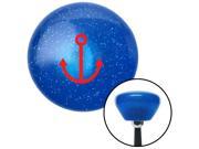 Red Anchor Design Blue Retro Metal Flake Shift Knob with M16 x 1.5 Insert knob manual boot aftermarket oe decoration hot shift lever knob resin rack lever metri