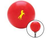 American Shifter Company ASCSNX1592264 Yellow Horse Rearing Red Shift Knob fits Zoo Furry Wildlife Pet transmission wild veterinary pet vet furry fluffy cute an
