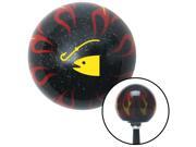 American Shifter Company ASCSNX1546127 Yellow Fish & Hook Black Flame Metal Flake Shift Knob with M16 x 1.5 Insert race American Shifter Company ASCSNX1546127 Yellow Fish & Hook Black Flame Metal Flake Shift Knob with M16 x 1.5 Insert race