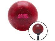 American Shifter Company ASCSNX1603366 Pink Real Men Drive Stick Red Metal Flake Shift Knob fits auto 6 speed car autom