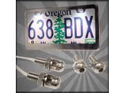 Keep It Clean Wiring Accessories 450478RSL 1921 Harley Davidson JD LED Lighted Chrome License Plate Bolts 12v white dual