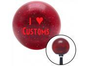 American Shifter Company ASCSNX35517 Red I 3 CUSTOMS Red Metal Flake Shift Knob with 16mm x 1.5 Insert