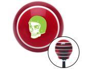 Green Hellraiser Skull Red Stripe Shift Knob with M16 x 1.5 Insert parts parts rod lever knob resin hot automatic grip shift lever aftermarket knob strip metric