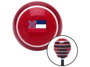 Mississippi Red Stripe Shift Knob with M16 x 1.5 Insert rzr mac drag race knob plastic pull solid aftermarket manual oem handle lever shift strip top metric hot