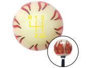 American Shifter Company ASCSNX1540801 Yellow Shift Pattern OS3n Ivory Flame Shift Knob 4 Speed Oh Sht fits ford chevy American Shifter Company ASCSNX1540801 Yellow Shift Pattern OS3n Ivory Flame Shift Knob 4 Speed Oh Sht fits ford chevy