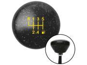 American Shifter Company ASCSNX1608700 Yellow 6 Speed Shift Pattern - Gas 20 Black Retro Metal Flake Shift Knob fits ho American Shifter Company ASCSNX1608700 Yellow 6 Speed Shift Pattern - Gas 20 Black Retro Metal Flake Shift Knob fits ho