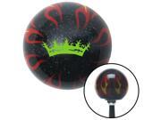 American Shifter Company ASCSNX1542466 Green Prince Crown Black Flame Metal Flake Shift Knob with M16 x 1.5 Insert American Shifter Company ASCSNX1542466 Green Prince Crown Black Flame Metal Flake Shift Knob with M16 x 1.5 Insert
