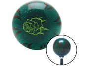 Green Rose w no Stem Green Flame Metal Flake Shift Knob with M16 x 1.5 Insert pool premium black knobs cover lever resin performance plastic automatic leather