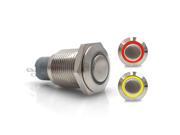 16mm Momentary Billet Buttons with LED Red or Yellow Ring 1934 428 nascar 351 diamond t parts 510 auto mgb mg tc rhr g force ktm drag race 409 gear flathead hot