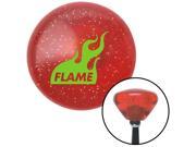 Green Flame Icon Orange Retro Metal Flake Shift Knob with M16 x 1.5 Insert solid knob shift performance weighted standard gear custom lever shift manual handle