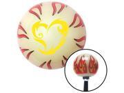 American Shifter Company ASCSNX1534593 Yellow Scroll Art Heart Ivory Flame Shift Knob with M16 x 1.5 Insert American Shifter Company ASCSNX1534593 Yellow Scroll Art Heart Ivory Flame Shift Knob with M16 x 1.5 Insert