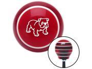 White English Bulldog Red Stripe Shift Knob with M16 x 1.5 Insert mgb uconnect automatic knob shift top lever solid grip hot resin leather rod oem lever metric