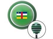 Central African Republic Green Stripe Shift Knob with M16 x 1.5 Insert accessory grip pull stick lever oe shift top pool automatic handle rod rack standard leat
