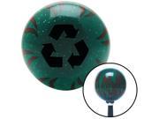 Black Recycle Green Flame Metal Flake Shift Knob with M16 x 1.5 Insert line out knob stick lever manual custom premium aftermarket resin shift pool custom top g