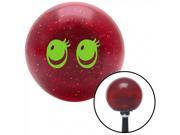 American Shifter Company ASCSNX34899 Green Cute Eyes Red Metal Flake Shift Knob with 16mm x 1.5 Insert