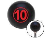 American Shifter Company 103826 Red Ball 10 Black Shift Knob with M16 x 1.5 Insert