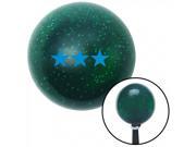 American Shifter Company ASCSNX47071 Blue Officer 09 Vice Admiral Green Metal Flake Shift Knob with 16mm x 1.5 ins
