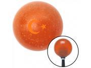 American Shifter Company ASCSNX26177 Orange Symbol of Islam Orange Metal Flake Shift Knob with 16mm x 1.5 Insert