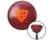 Orange Celtic Design Red Retro Metal Flake Shift Knob with M16 x 1.5 Insert top grip rack knob leather oe resin lever knob weighted hot style cover rod black cu