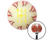 American Shifter Company ASCSNX1540457 Yellow Shift Pattern 46n Ivory Flame Shift Knob fits 5 Speed Shifter interior cu American Shifter Company ASCSNX1540457 Yellow Shift Pattern 46n Ivory Flame Shift Knob fits 5 Speed Shifter interior cu