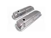 Vintage Parts USA 171289 Small Block Ford Windsor 289 351 Finned Valve Cover w Breather Hole for hot rod