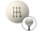American Shifter Company ADX160926 Black Shift Pattern 15n Ivory Shift Knob with M16x1.5 Insert bus hot rod buggy 5 speed shifter manual 5 speed transmission ge