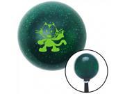 American Shifter Company ASCSNX44362 Green Felix The Cat Middle Finger Green Metal Flake Shift Knob with 16mm x 1.5