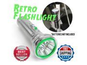 1949 1951 Mercury Chrome Retro Vintage Flashlight w 5 LEDs signal metal led chrome bright art space sos collectible good looking retro old super deco age rim