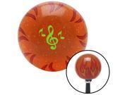 Green Treble Clef Orange Flame Metal Flake Shift Knob with M16 x 1.5 Insert lever solid oe stick shift knob custom grip cover decoration pull style shift plasti