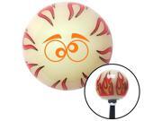 American Shifter Company ASCSNX1534166 Orange Funny Eyes Ivory Flame Shift Knob with M16 x 1.5 Insert gear racing American Shifter Company ASCSNX1534166 Orange Funny Eyes Ivory Flame Shift Knob with M16 x 1.5 Insert gear racing