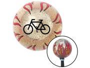 Black Bicycle Clear Flame Metal Flake Shift Knob with M16 x 1.5 Insert sbc rack premium plastic handle hot metric cover gear aftermarket shift grip performance