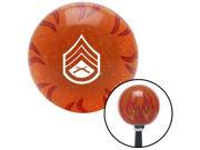 White 05 Staff Sergeant Orange Flame Metal Flake Shift Knob w M16 x 1.5 Insert performance lever shift knobs resin leather shift strip lever plastic aftermarke