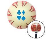 American Shifter Company ASCSNX1534028 Blue Clubs Diamond Heart Spades Ivory Flame Shift Knob with M16 x 1.5 Insert American Shifter Company ASCSNX1534028 Blue Clubs Diamond Heart Spades Ivory Flame Shift Knob with M16 x 1.5 Insert