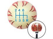 American Shifter Company ASCSNX1540251 Blue Shift Pattern 23n Ivory Flame Shift Knob fits 6 Speed Shifter Lever racing American Shifter Company ASCSNX1540251 Blue Shift Pattern 23n Ivory Flame Shift Knob fits 6 Speed Shifter Lever racing