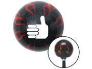 American Shifter Company ASCSNX1542576 White Thumbs Up Black Flame Metal Flake Shift Knob with M16 x 1.5 Insert American Shifter Company ASCSNX1542576 White Thumbs Up Black Flame Metal Flake Shift Knob with M16 x 1.5 Insert